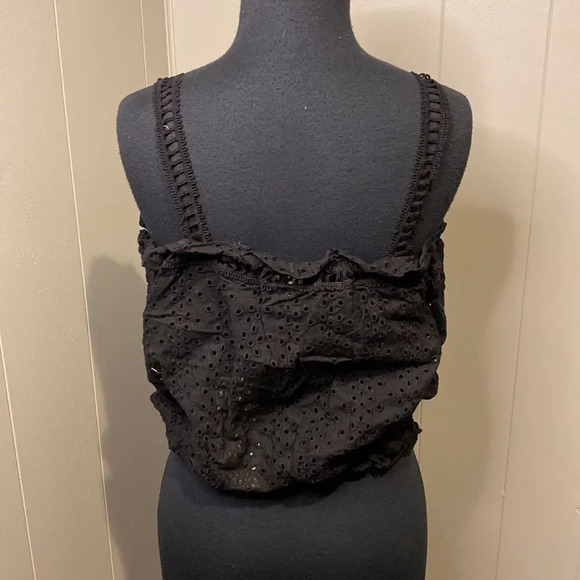 NEW Elan Large Elastic Hem Elastic Neckline Sleeveless Strap Breathable Black - Picture 5 of 7